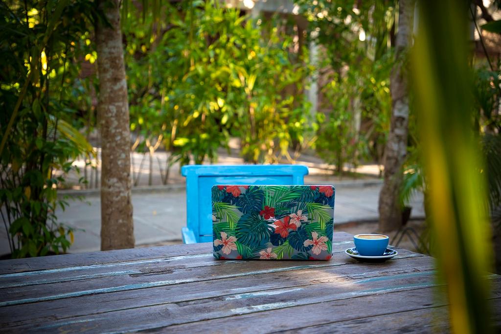 Abstract image of interconnected digital service icons with glowing network lines